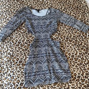 Sexy. Tribal pattern mini dress.